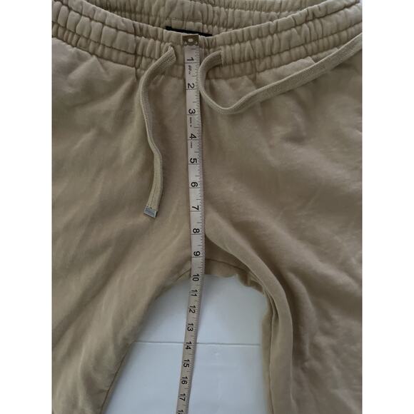 Talentless Sweatpants Joggers Women S Beige White Drawstring Pockets Athleisure - Picture 9 of 10